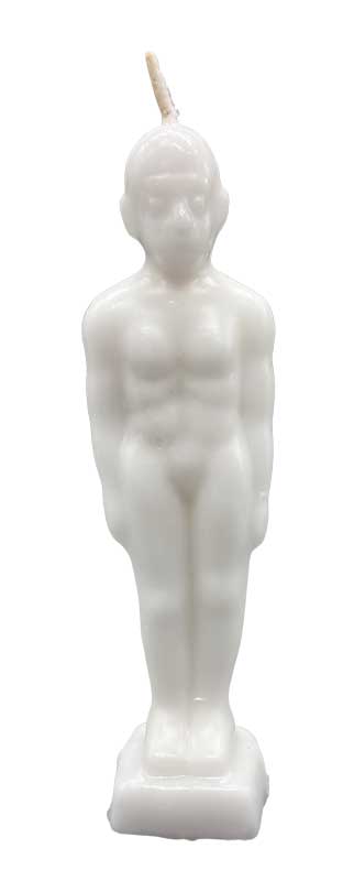6 3/4" White Man candle (image for) 6 3/4" White Man candle