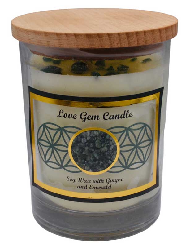 Love gem stone soy candle (image for) Love gem stone soy candle