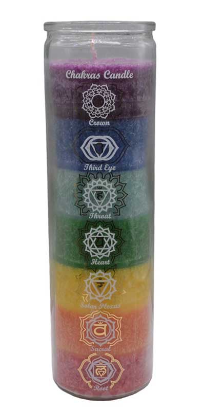 7 Chakra jar candle (image for) 7 Chakra jar candle