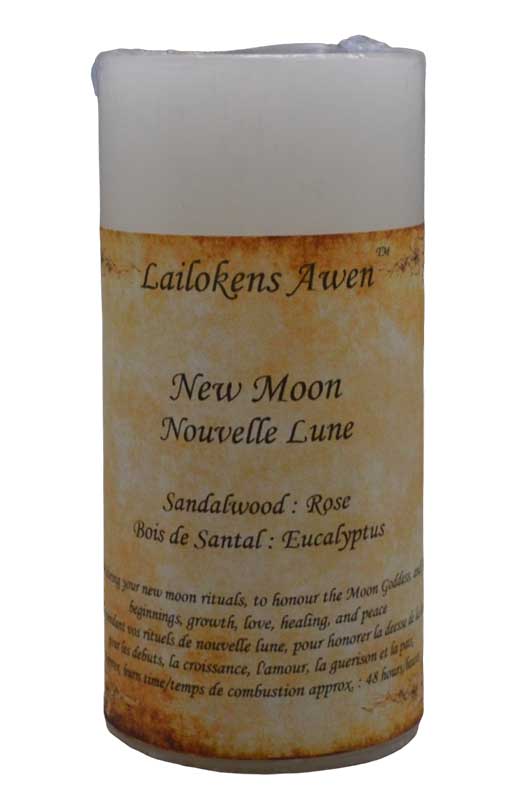 4" New Moon scented Lailokens Awen candle (image for) 4" New Moon scented Lailokens Awen candle