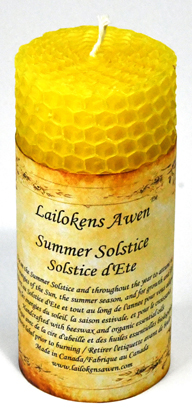 4" Summer Solstice Altar Lailokens Awen candle (image for) 4" Summer Solstice Altar Lailokens Awen candle