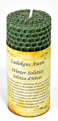 4 1/4" Winter Solstice Altar Lailokens Awen candle (image for) 4 1/4" Winter Solstice Altar Lailokens Awen candle