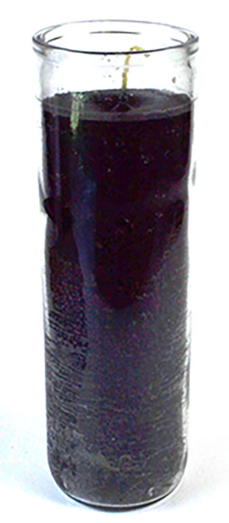 Black 7-day jar candle (image for) Black 7-day jar candle