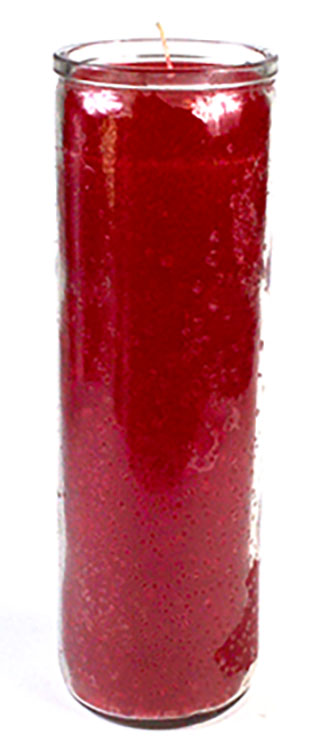 Red 7-day jar candle (image for) Red 7-day jar candle