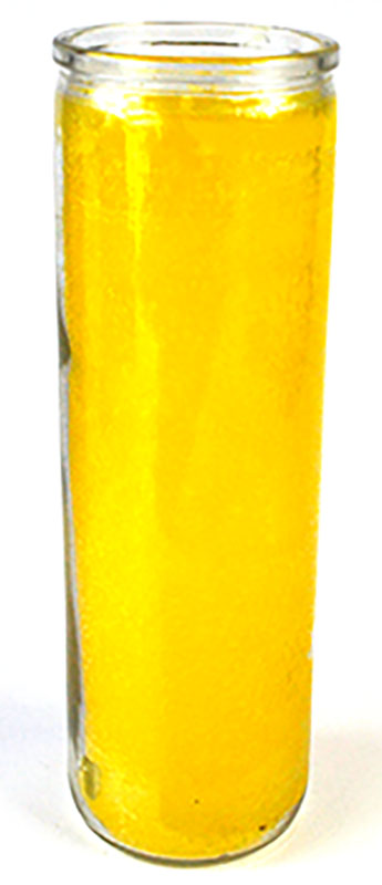 Yellow 7-day jar candle (image for) Yellow 7-day jar candle