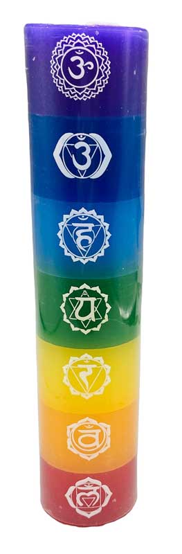7 Chakra pillar candle (image for) 7 Chakra pillar candle