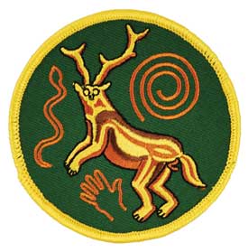 Paleo Shaman iron-on patch 3" (image for) Paleo Shaman iron-on patch 3"