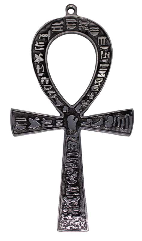 4 1/2" x 8" Ankh silver plated (image for) 4 1/2" x 8" Ankh silver plated