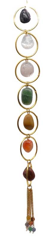Gemstone 7 Chakra wall hanging (image for) Gemstone 7 Chakra wall hanging