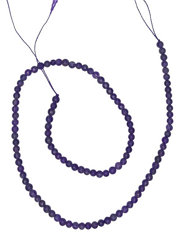 4mm Amethyst beads (image for) 4mm Amethyst beads