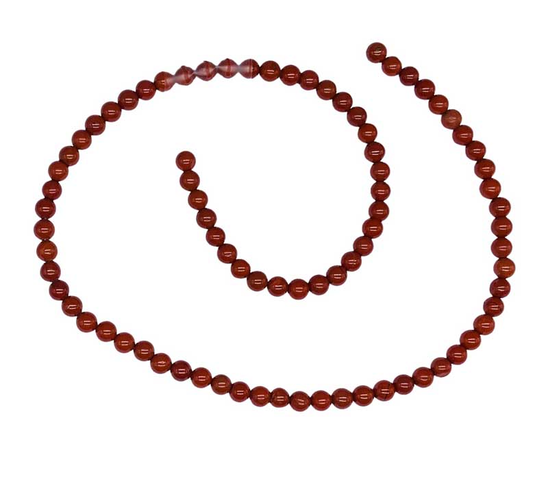 4mm Red Jasper beads (image for) 4mm Red Jasper beads