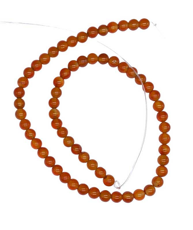 6mm Carnelian beads (image for) 6mm Carnelian beads