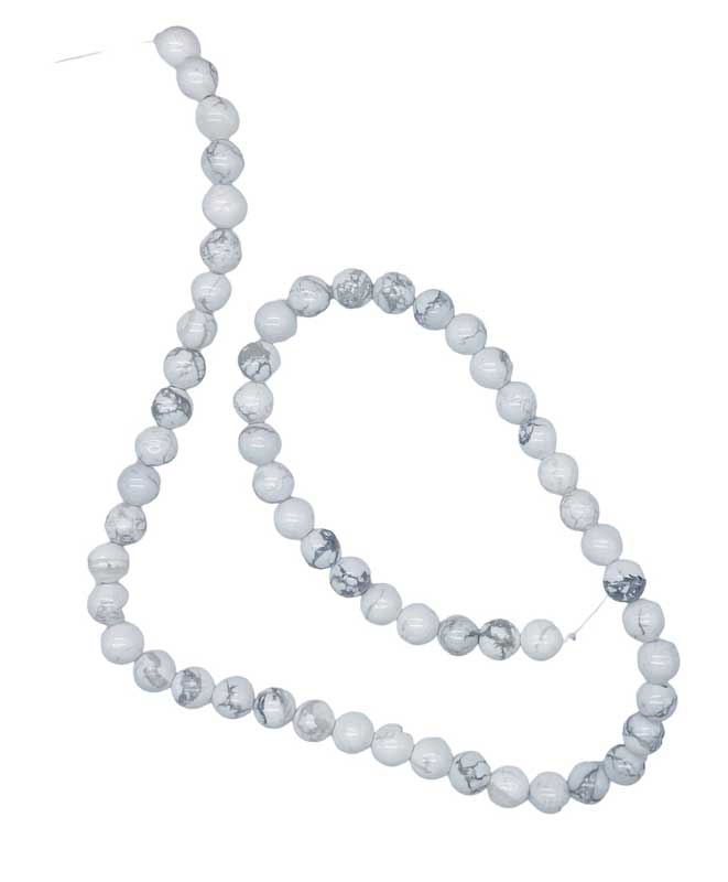 6mm Howlite beads (image for) 6mm Howlite beads