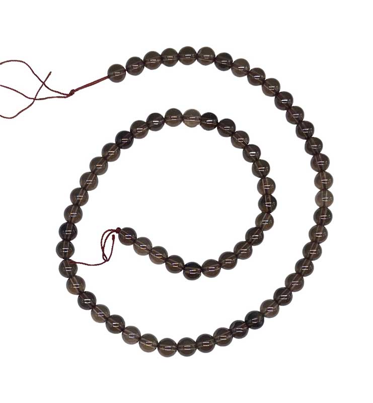 6mm Smoky Quartz beads (image for) 6mm Smoky Quartz beads