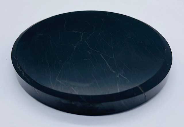 3 1/2" Shungite coaster (image for) 3 1/2" Shungite coaster