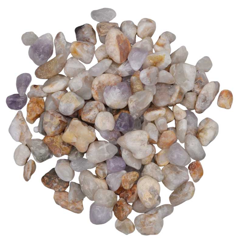 1 lb Spirit Quartz tumbled chips 8-12mm (image for) 1 lb Spirit Quartz tumbled chips 8-12mm