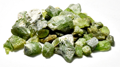 1 lb Peridot untumbled chips (5-20mm) (image for) 1 lb Peridot untumbled chips (5-20mm)