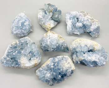 ~11# Flat of Celestite 1.5-5" (image for) ~11# Flat of Celestite 1.5-5"