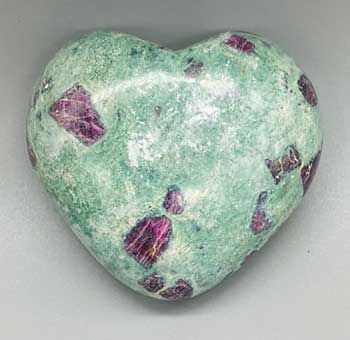 3" Ruby Zoisite heart (image for) 3" Ruby Zoisite heart