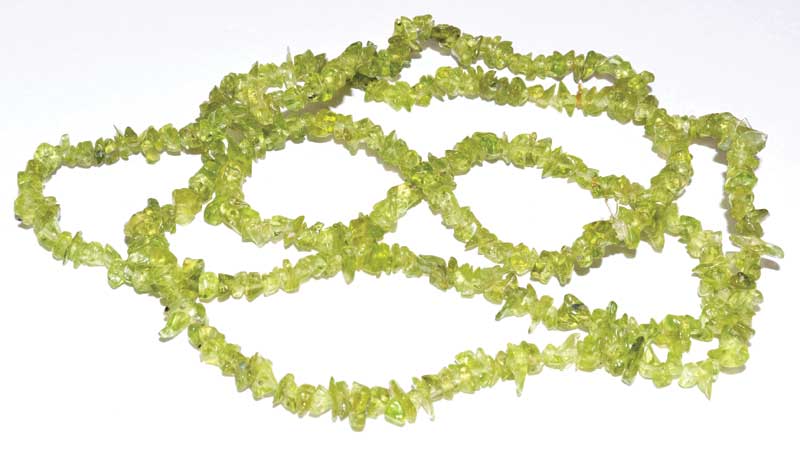 32" Peridot chip necklace (image for) 32" Peridot chip necklace