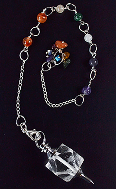 Clear Quartz Chakra pendulum (image for) Clear Quartz Chakra pendulum