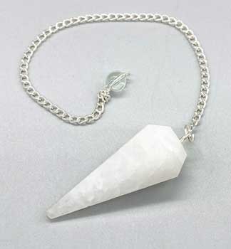 6-sided White Quartz pendulum (image for) 6-sided White Quartz pendulum