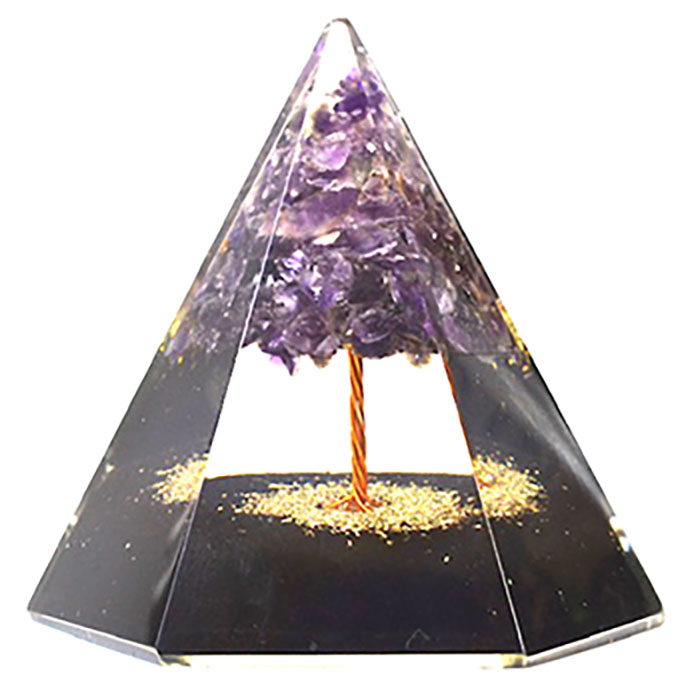 3 3/4" Orgone 6 Sided pyramid (image for) 3 3/4" Orgone 6 Sided pyramid