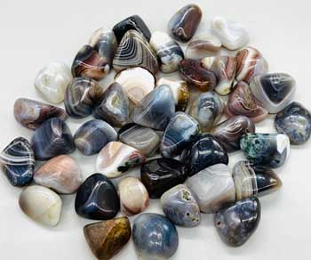 1 lb Agate, Botswana tumbled stones (image for) 1 lb Agate, Botswana tumbled stones