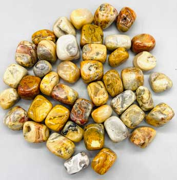 1 lb Agate, Crazy Lace tumbled stones (image for) 1 lb Agate, Crazy Lace tumbled stones
