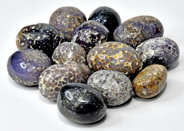 1 lb Agate, Grape tumbled stones (image for) 1 lb Agate, Grape tumbled stones