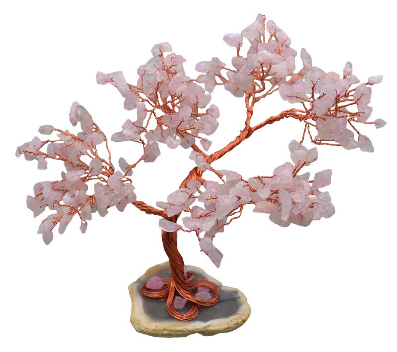 Rose Quartz gemstone tree (image for) Rose Quartz gemstone tree