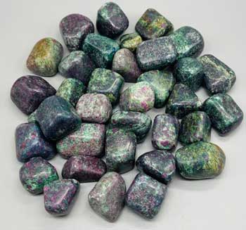 1 lb Ruby Zoisite with Mica tumbled stones (image for) 1 lb Ruby Zoisite with Mica tumbled stones