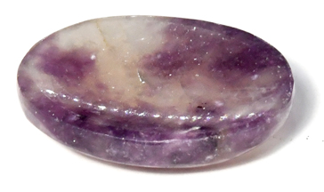 Lepidolite worry stone (image for) Lepidolite worry stone
