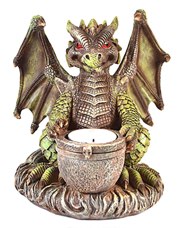 6 3/4" Dragon burner/ tea lite (image for) 6 3/4" Dragon burner/ tea lite