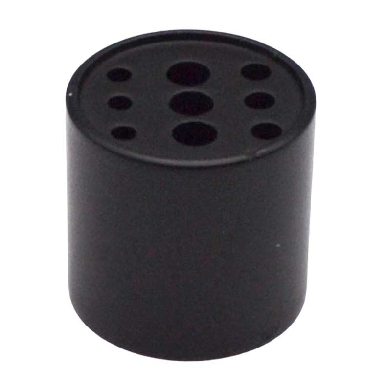 3/4" Black brass holder 9 holes (image for) 3/4" Black brass holder 9 holes