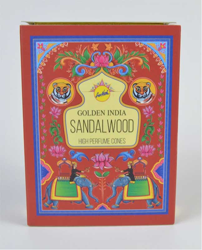 10 Sandalwood backflow cones Sree Vani (image for) 10 Sandalwood backflow cones Sree Vani