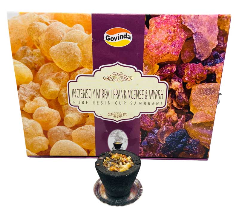 (set of 12) Frankincense & Myrrh charcoal dhoop cup (image for) (set of 12) Frankincense & Myrrh charcoal dhoop cup