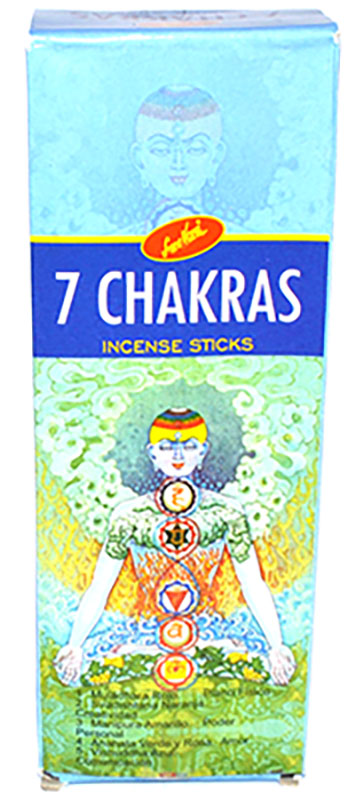 (box of 6) 7 Chakra sree vani stick (image for) (box of 6) 7 Chakra sree vani stick