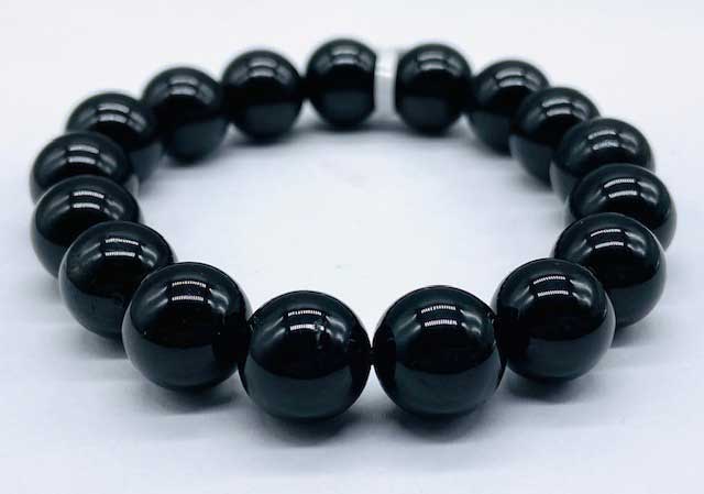 12mm Tourmaline, Black bracelet (image for) 12mm Tourmaline, Black bracelet