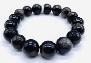 12mm Obsidian, Smoky bracelet (image for) 12mm Obsidian, Smoky bracelet