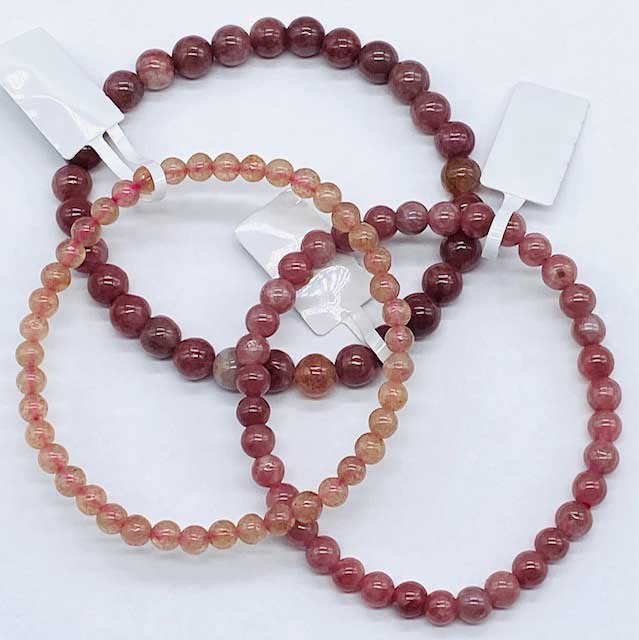 4-8mm Quartz, Strawberry bracelet (image for) 4-8mm Quartz, Strawberry bracelet