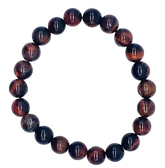 8mm Red Tiger Eye bracelet (image for) 8mm Red Tiger Eye bracelet