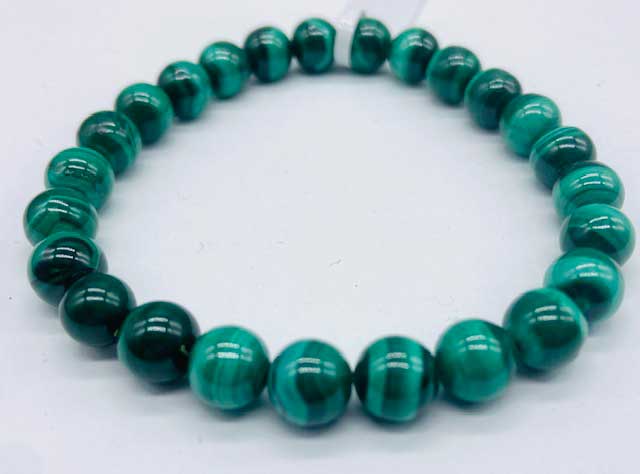8mm Malachite bracelet (image for) 8mm Malachite bracelet