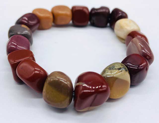 Mookaite gemstone bracelet (image for) Mookaite gemstone bracelet
