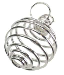 (set of 24) 1" Silver Plated coil (image for) (set of 24) 1" Silver Plated coil