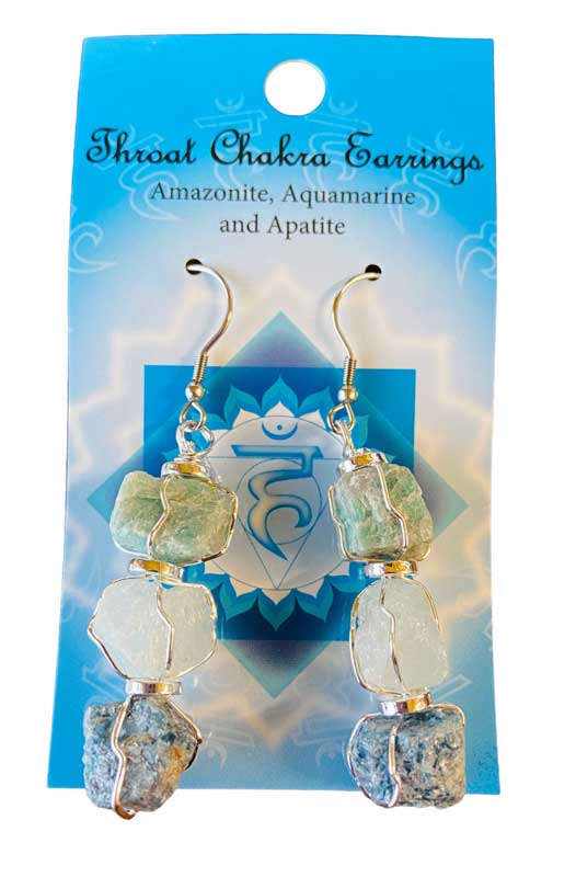 Throat chakra earrings (image for) Throat chakra earrings