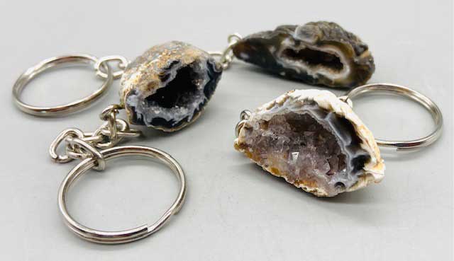 Geode keychain (image for) Geode keychain