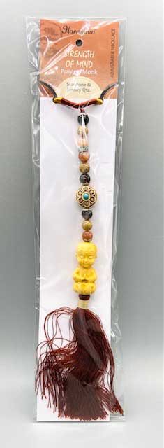 Strength of Mind (praying monk) necklace (image for) Strength of Mind (praying monk) necklace