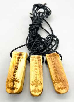 (set of 3) 2" Palo Santo Namaste (image for) (set of 3) 2" Palo Santo Namaste