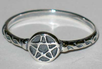 Pentagram ring size 6 sterling (image for) Pentagram ring size 6 sterling